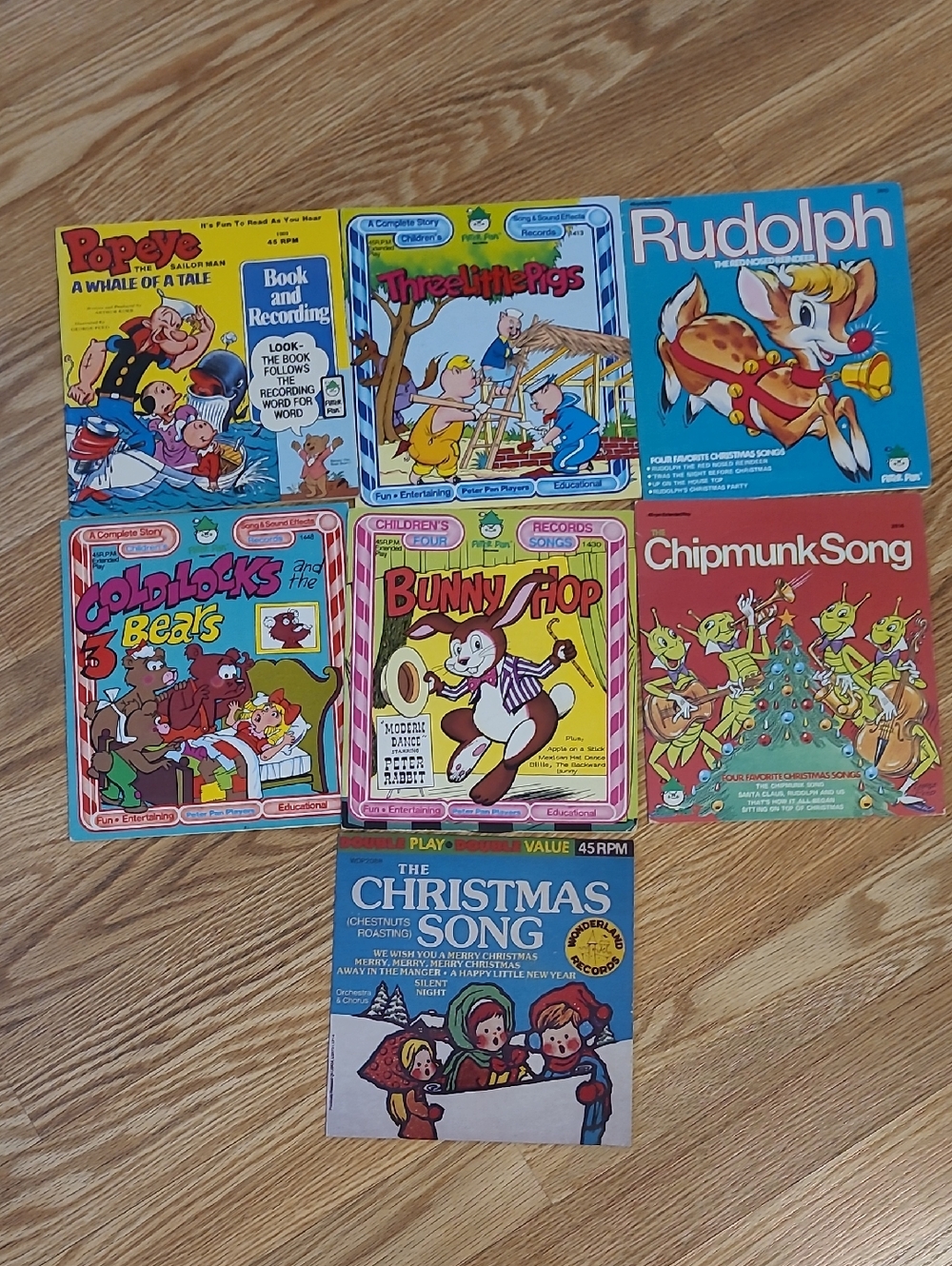 Vintage Childrens Records 45RPM